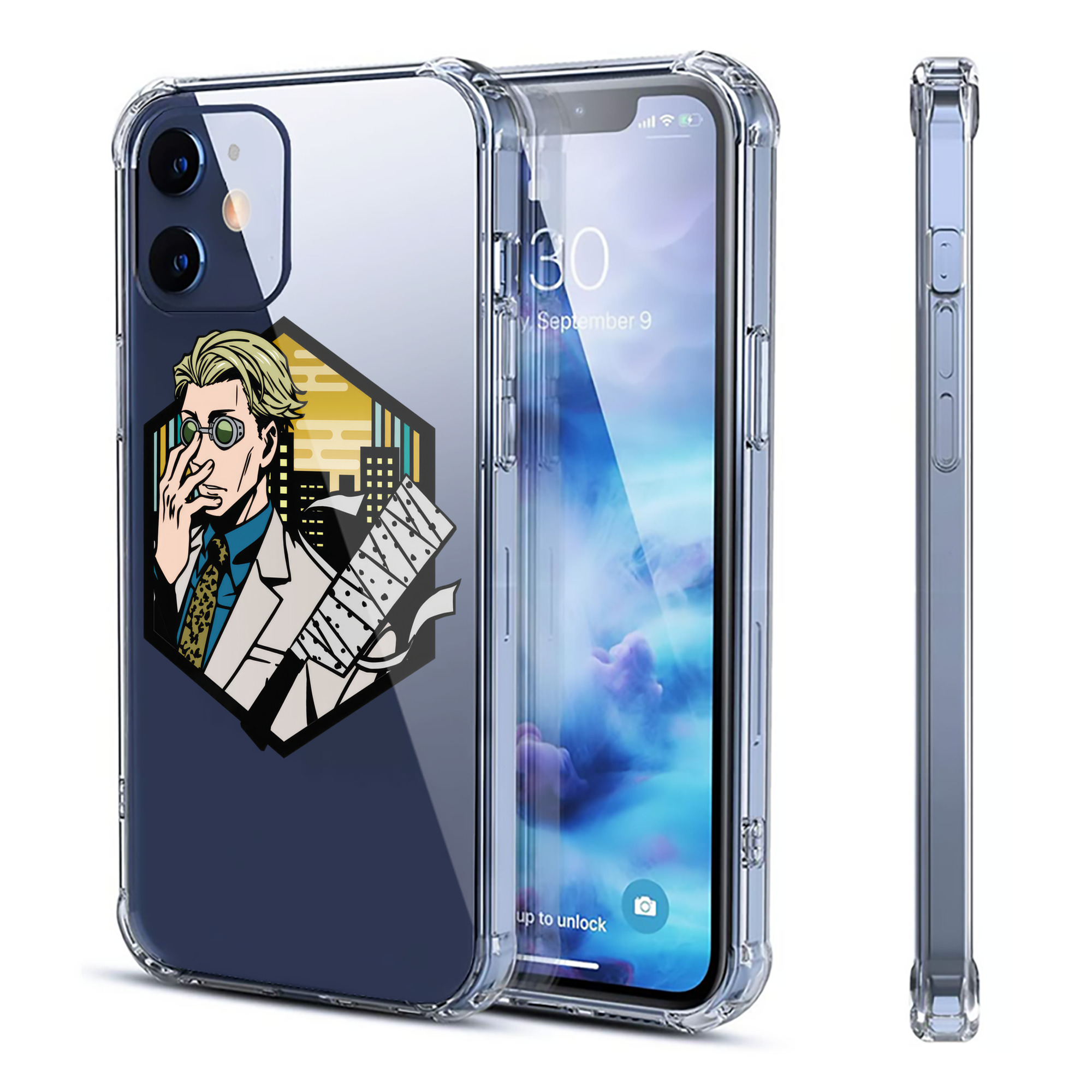 （画像用） 呪術廻戦 Jujutsu Kaisen 【iPhone 12シリーズ対応】透明スマホケース（クリアソフトケース）
